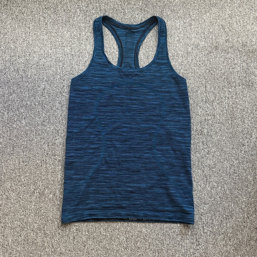 Blue Racerback Tank Top